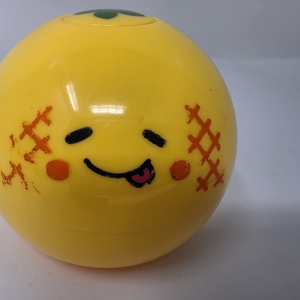 Smiling Toy Round Car Push Button